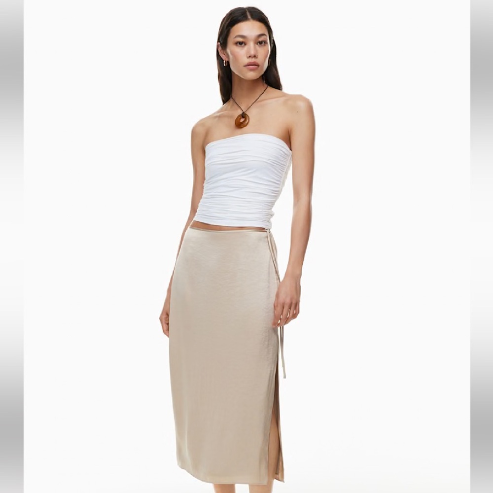 NWT Aritzia Wilfred Elixir Satin Skirt